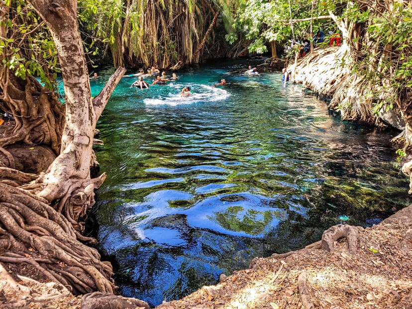 Turquoise waters of Chemka Hot Springs